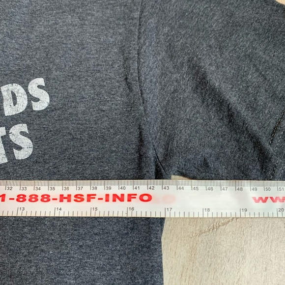 CHEERIOS BEE WHO NEEDS PANTS T-shirt SMALL dark gray distressed style CEREAL - Picture 5 of 6